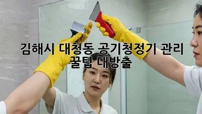 김해시 대청동🏡 공기청정기 관리, ✨꿀팁 대방출!✨